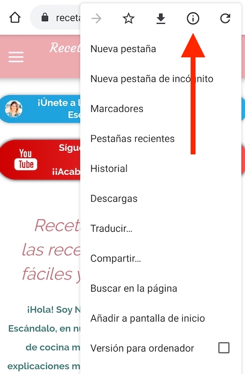 como cancelar suscripción notificaciones push en chrome android paso 2
