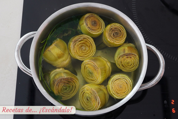 Como cocer alcachofas