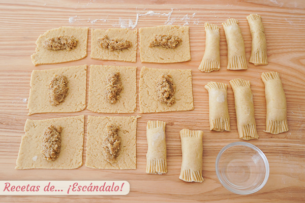 Como dar forma casadielles asturianos