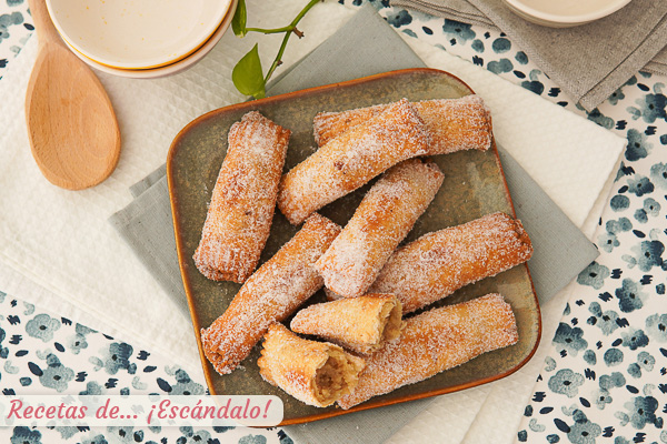 Como hacer casadielles o casadiella. Receta de este dulce asturiano tradicional