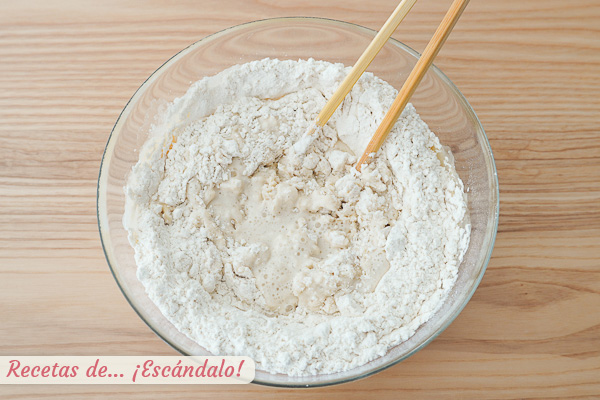 Ingredientes masa pan bao oriental