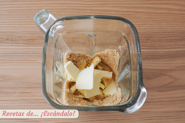 Galletas mantequilla tarta de queso philadelphia