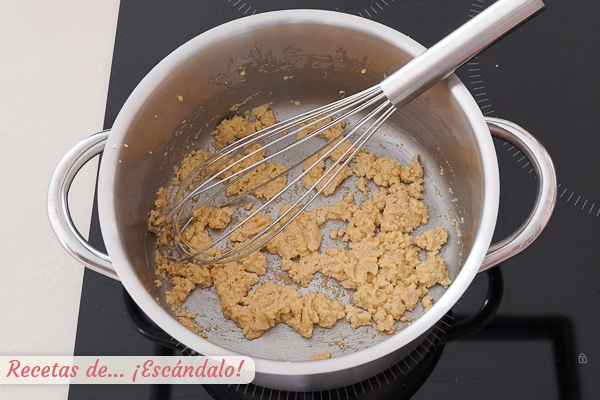 Harina y aceite gachas dulces