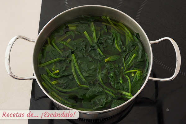 Espinacas cocidas